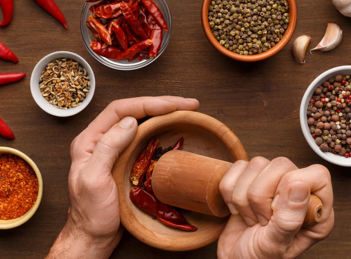 Traditional Biryani being prepared